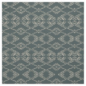 Batik boho zwart ikat monochroom geometrisch  stof (Swatch)