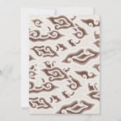 Batik bruiloft: tijdloze elegantie Kaart (Achterkant)