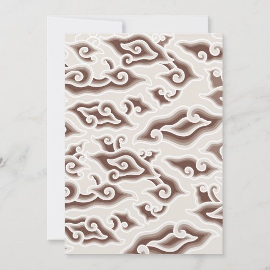 Batik bruiloft: tijdloze elegantie Kaart (Achterkant)