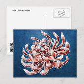 Batik Chrysanthemum Briefkaart (Voorkant / Achterkant)
