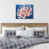 Batik Chrysanthemum Canvas Afdruk (Insitu (Slaapkamer))