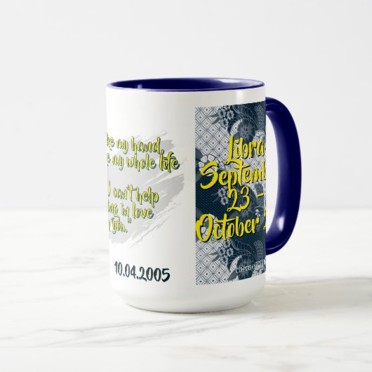 Batik Combo Mug CM07-01 Libra Mok (Voorkant rechts)