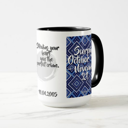 Batik Combo Mug CM08-01 Scorpio Mok (Voorkant rechts)