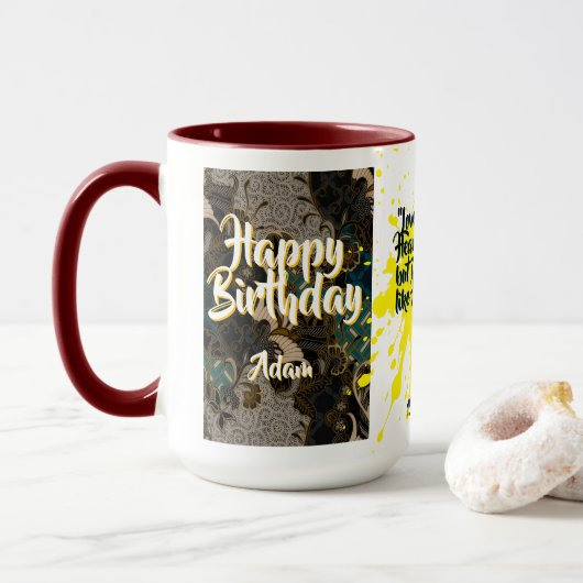 Batik Combo Mug CM09-01 Sagittarius  Mok (Met donut)