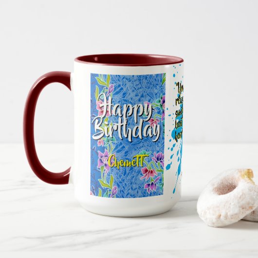 Batik Combo Mug CM11-01 Aquarius Mok (Met donut)