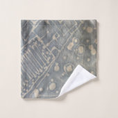 Batik Dye Blue Grey Cirho Bath Towel Set Bad Handdoek (Wasdoekje)