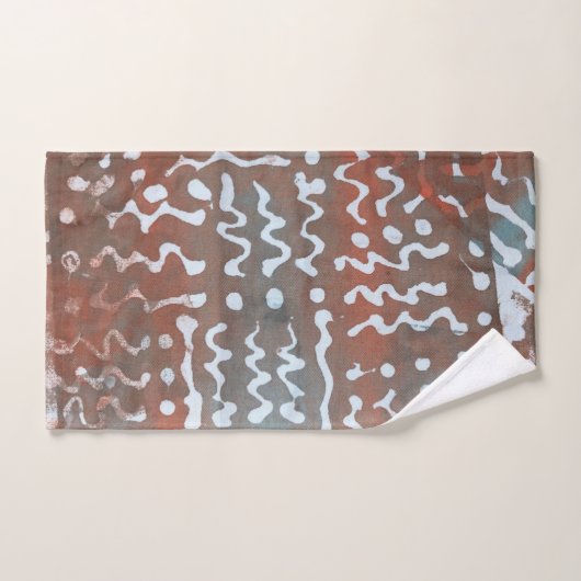 Batik Dye Blue Grey Cirho Bath Towel Set Bad Handdoek (Handdoek)