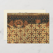 Batik Earthy Coffee Bean Elegant Rustiek Robuust Kaart (Voorkant / Achterkant)
