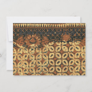 Batik Earthy Coffee Bean Elegant Rustiek Robuust Kaart