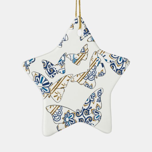 batik en vlinder nr . 4 keramisch ornament (Rechts)