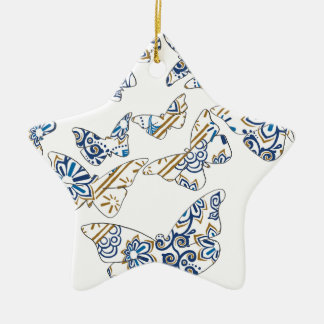 batik en vlinder nr . 4 keramisch ornament