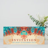 Batik Exotic Birthday / Special Occasion Invitatio Kaart (Staand voorkant)