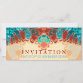 Batik Exotic Birthday / Special Occasion Invitatio Kaart (Voorkant)
