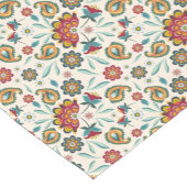 Batik Floral Boho Indonesische stijl Korte Tafelloper (Hoek)