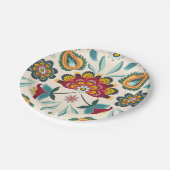 Batik Floral Boho Indonesische stijl Papieren Bordje (Gekanteld)