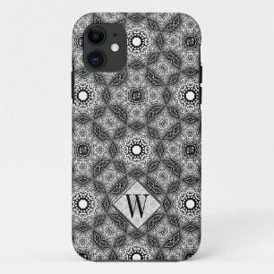 Batik Geometrica Monogram Aangepaste naam Telefoon Case-Mate iPhone Case
