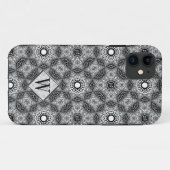 Batik Geometrica Monogram Aangepaste naam Telefoon Case-Mate iPhone Case (Achterkant (horizontaal))