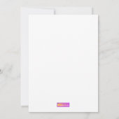 Batik Hinalea Hawaiian Fish Batik Art Hartelijk da Bedankkaart (Achterkant)