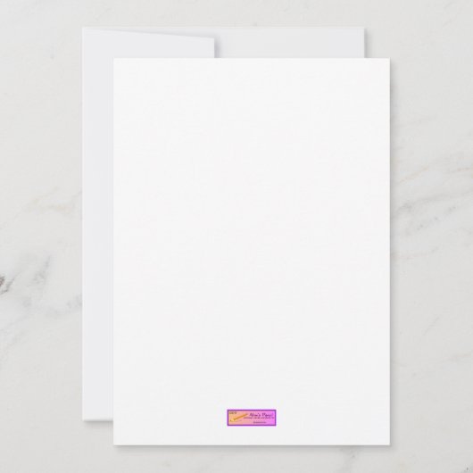 Batik Hinalea Hawaiian Fish Batik Art Hartelijk da Bedankkaart (Achterkant)