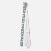Batik Hinalea Hawaiian Wrasse Fish Batik Art Stropdas (Achterkant)