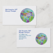 Batik Hinalea Hawaiian Wrasse Fish Batik Art Visitekaartje (Voorkant / Achterkant)