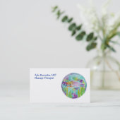 Batik Hinalea Hawaiian Wrasse Fish Batik Art Visitekaartje (Staand voorkant)