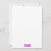 Batik Humpback Whale Art Hartelijk dank voor Sjabl Bedankkaart (Achterkant)