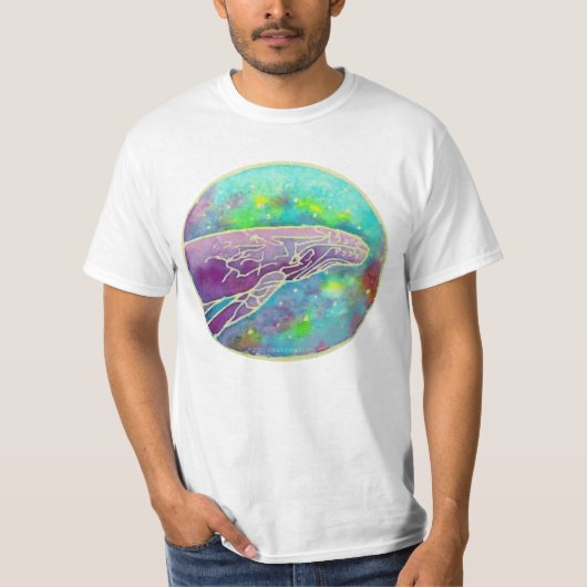 Batik Humpback Whale Art T-shirt (Voorkant)