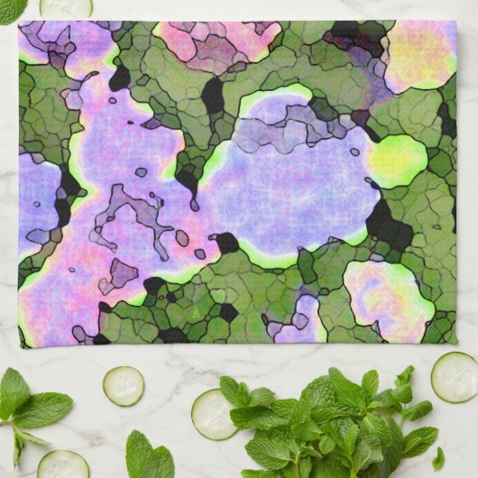 Batik Hydrangeas Theedoek (Gevouwen)