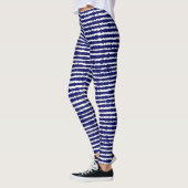 Batik Indigo Style Stripes Leggings (Links)