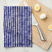 Batik Indigo Style Stripes Theedoek (Quarter Fold)