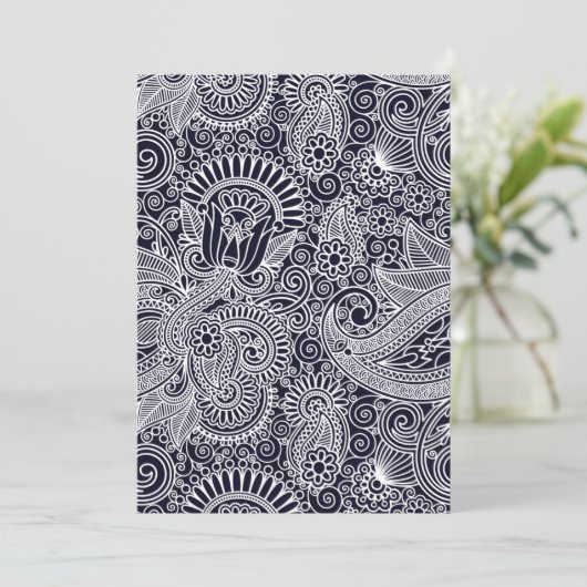 Batik Indonesia Motif T-Shirt Kaart (Staand voorkant)