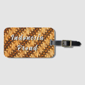 Batik Indonesia trots Bagagelabel (Voorkant (horizontaal))