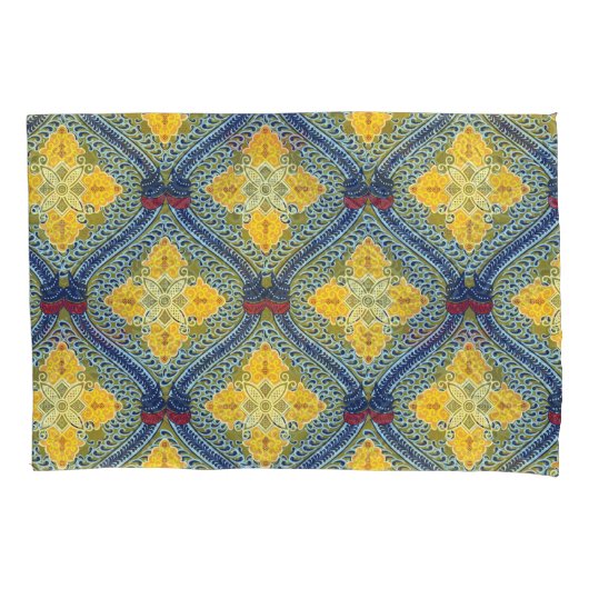 Batik Indonesische Wax-Resist verftechniek Kussensloop (Voorkant)