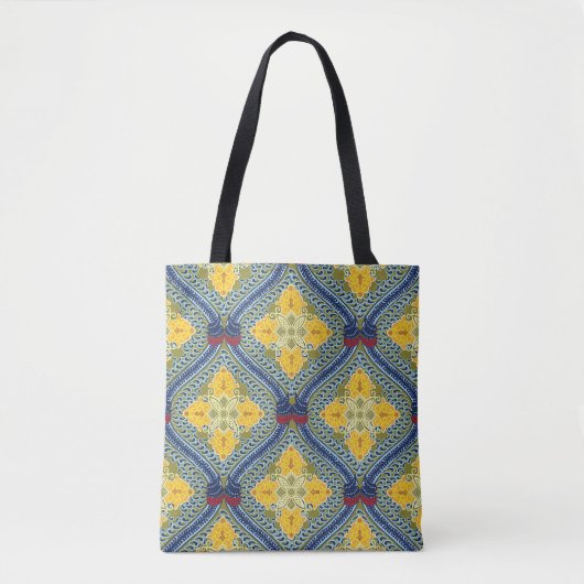 Batik Indonesische Wax-Resist verftechniek Tote Bag (Voorkant)