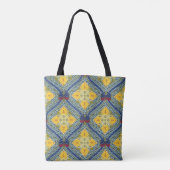 Batik Indonesische Wax-Resist verftechniek Tote Bag (Achterkant)
