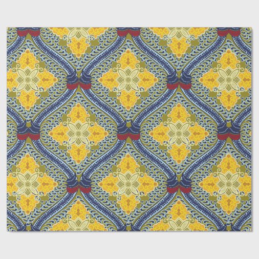 Batik Indonsian: is een techniek van wasweerstands Cadeaupapier (Vlak)