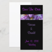 Batik Iris Save The Date Foto Kaarten (Voorkant / Achterkant)