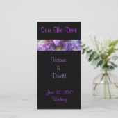 Batik Iris Save The Date Foto Kaarten (Staand voorkant)
