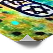 Batik Judaica Hamsas Poster (Hoek)