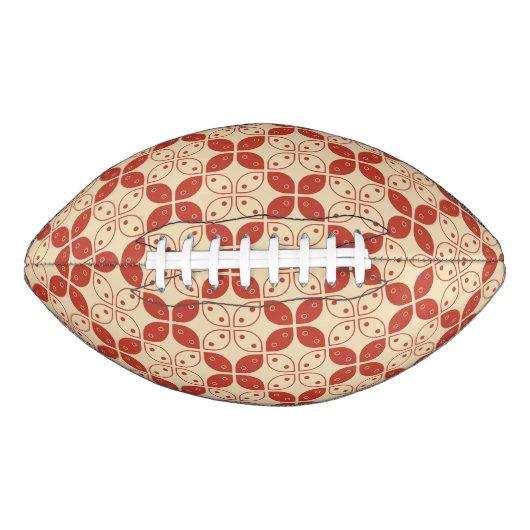 Batik Kawung, Indonesisch patroon, Javaans, Etnisc American Football (Voorkant)