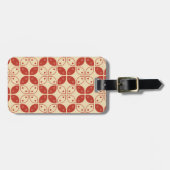 Batik Kawung, Indonesisch patroon, Javaans, etnisc Bagagelabel (Voorkant horizontaal)