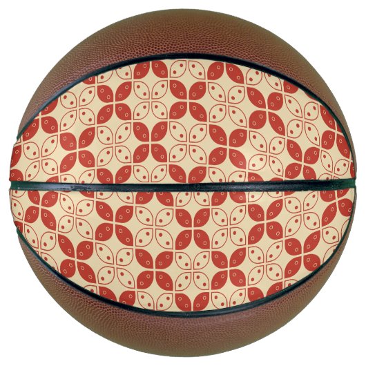 Batik Kawung, Indonesisch patroon, Javaans, Etnisc Basketbal (Voorkant)