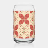 Batik Kawung, Indonesisch patroon, Javaans, etnisc Blikvorm Glas (Achterkant)