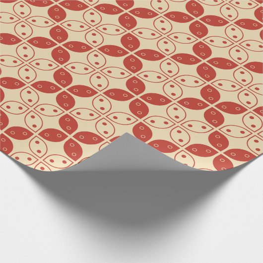 Batik Kawung, Indonesisch patroon, Javaans, etnisc Cadeaupapier (Hoek)