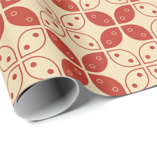 Batik Kawung, Indonesisch patroon, Javaans, etnisc Cadeaupapier (Rol Hoek)