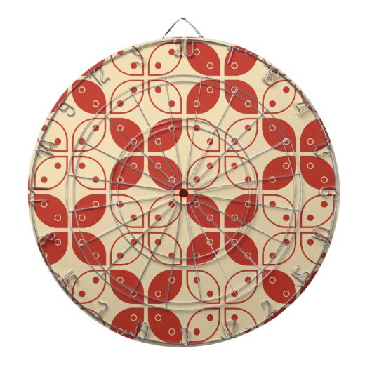 Batik Kawung, Indonesisch patroon, Javaans, etnisc Dartbord (Voorkant)