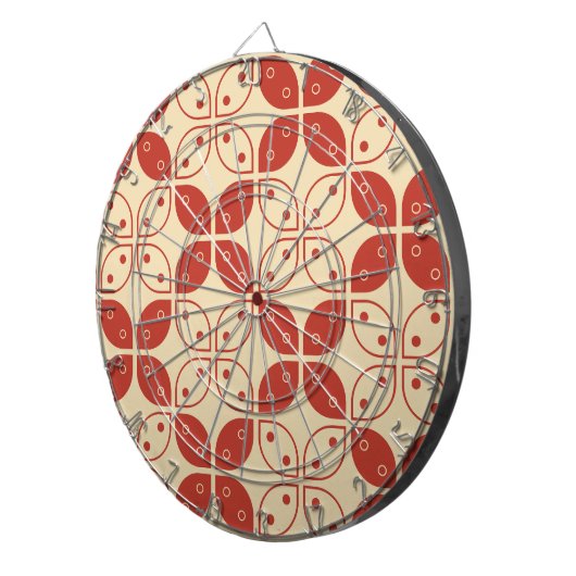 Batik Kawung, Indonesisch patroon, Javaans, etnisc Dartbord (Voorkant Rechts)