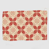 Batik Kawung, Indonesisch patroon, Javaans, Etnisc Golfhanddoek (Horizontaal)