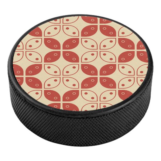 Batik Kawung, Indonesisch patroon, Javaans, Etnisc Hockey Puck (3/4)